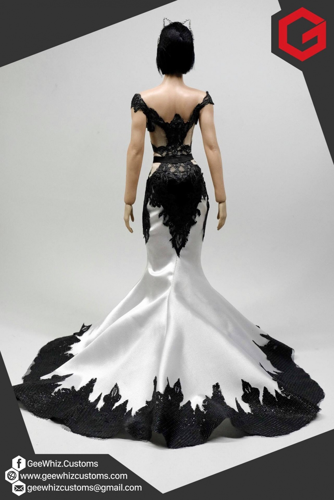 Dazzling Korean Compound Geewhiz Customs: Catwoman's Wedding Gown