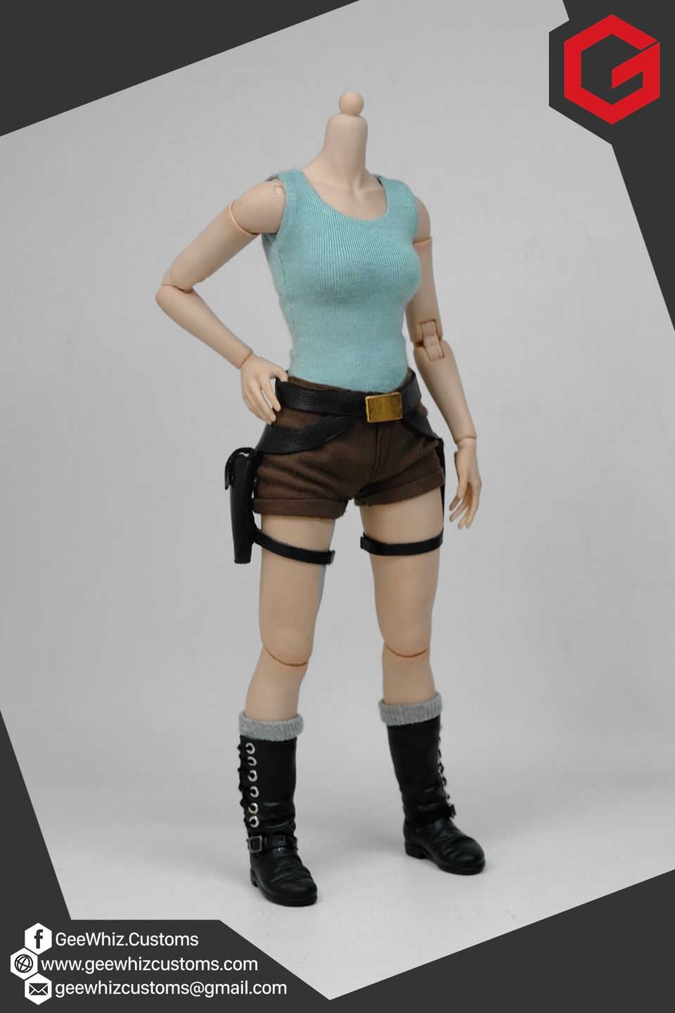 Geewhiz Customs: 1:6 Scale Lara Croft Classic Game Outfit